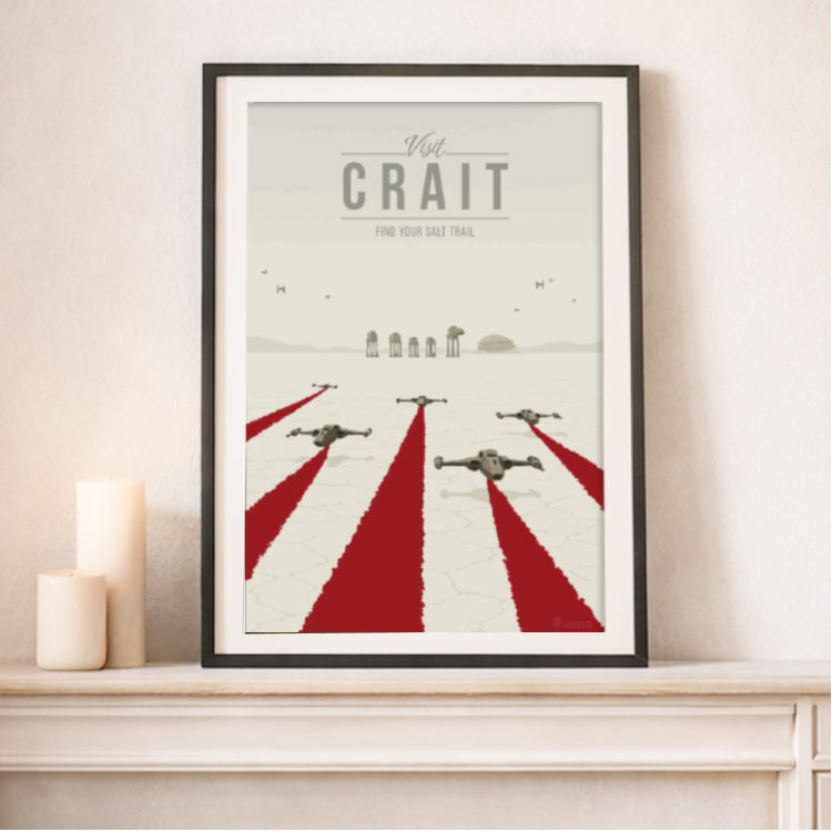 Crait Travel Poster