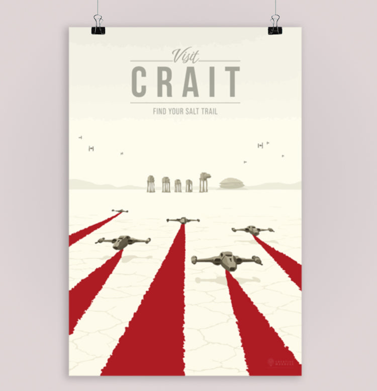 Crait Travel Poster