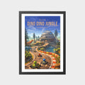 dino-dino-jungle-gray-bg-framed