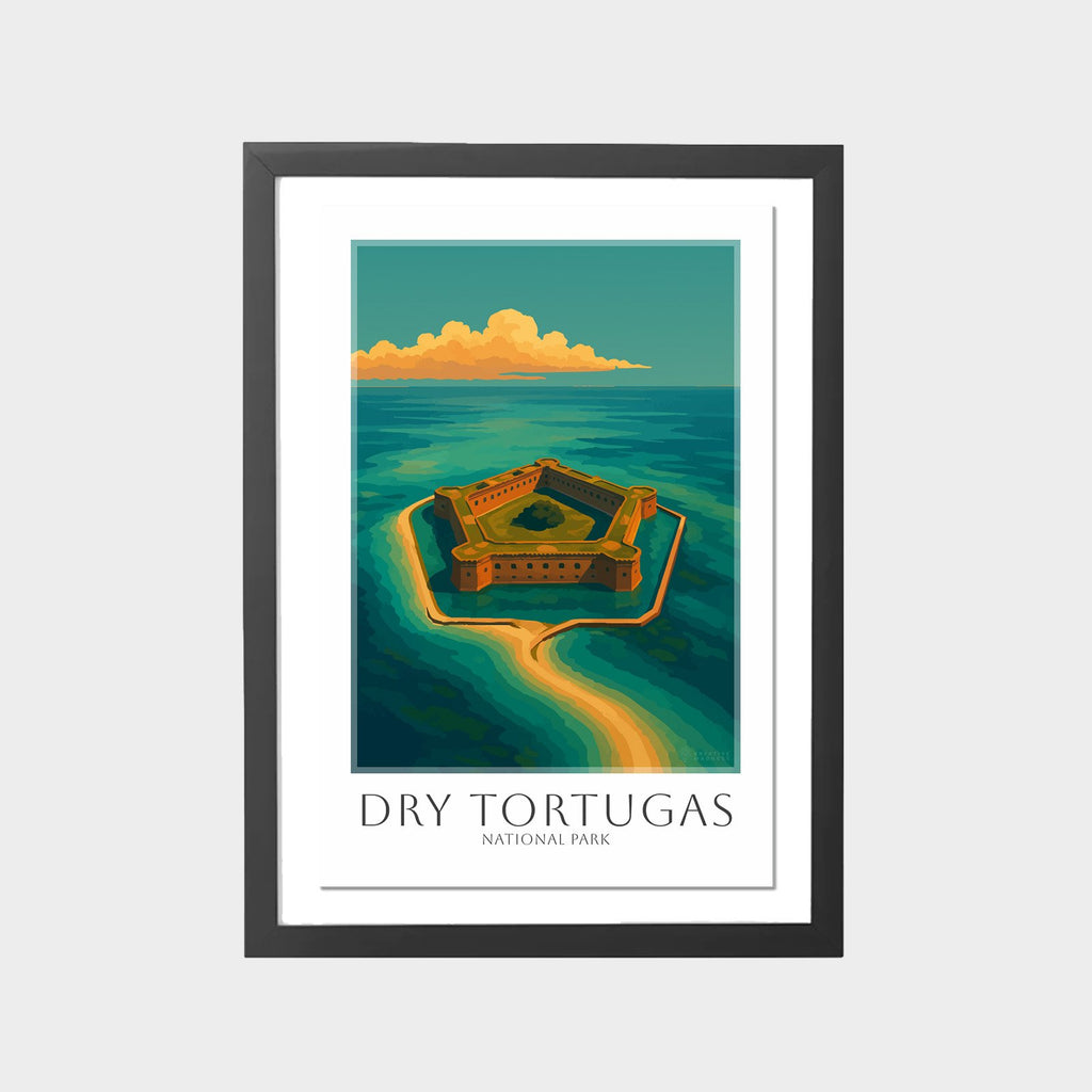 dry-tortugas-gray-bg-framed