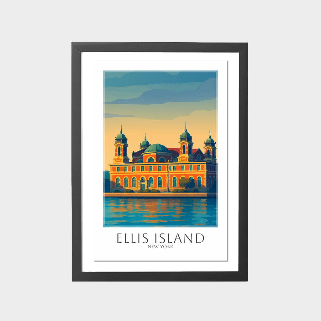 ellis-island-gray-bg-framed