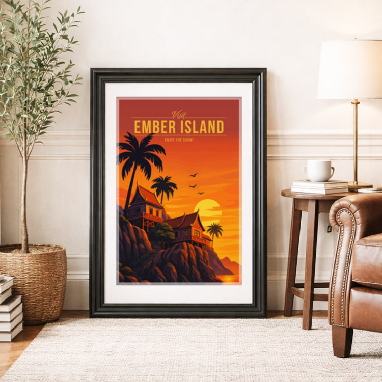 Ember Island Travel Poster