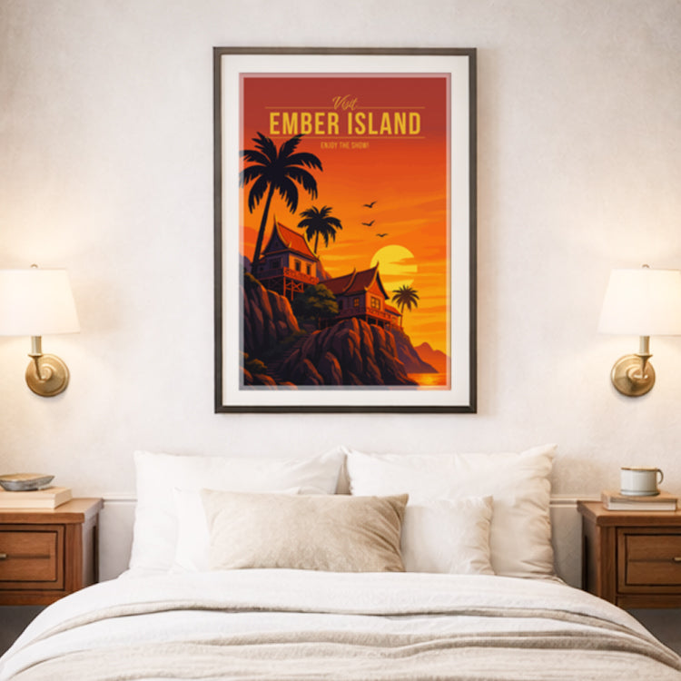 Ember Island Travel Poster