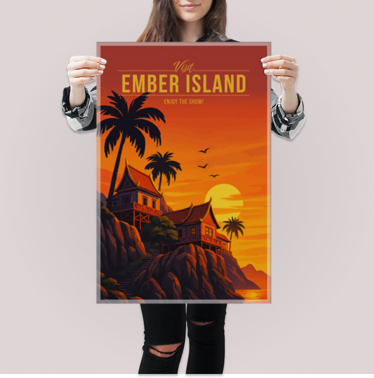 Ember Island Travel Poster