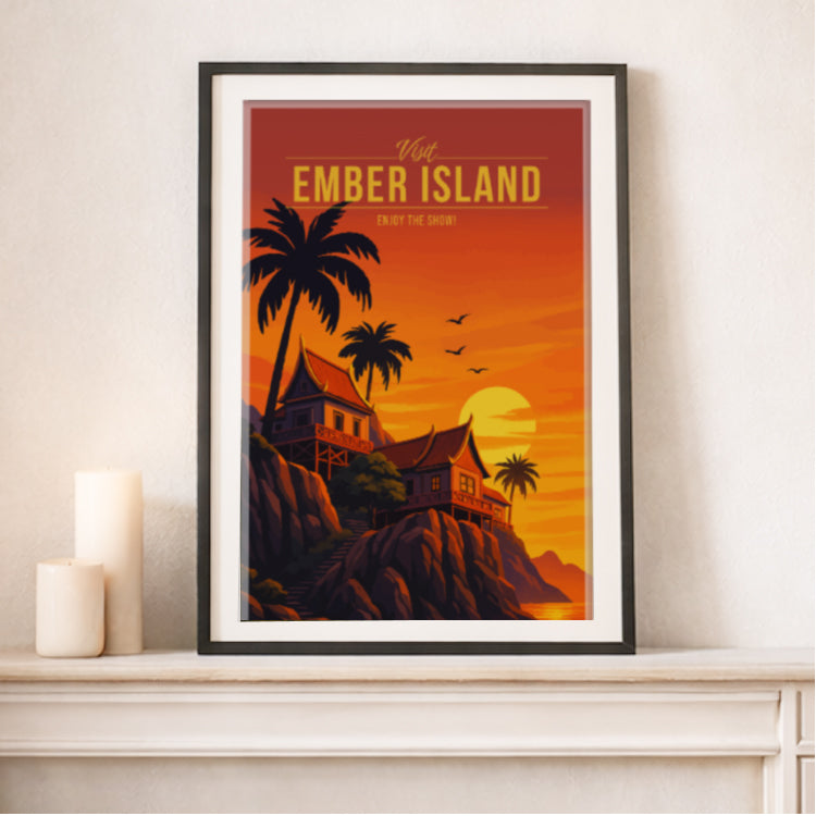 Ember Island Travel Poster