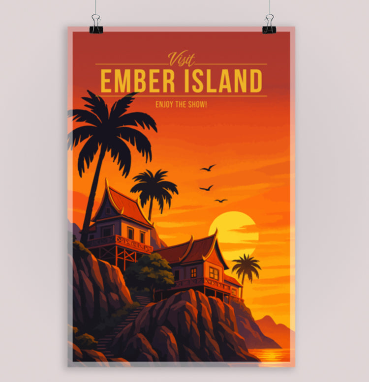 Ember Island Travel Poster