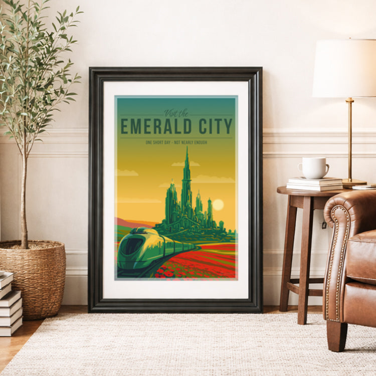 Emerald City Travel Poster