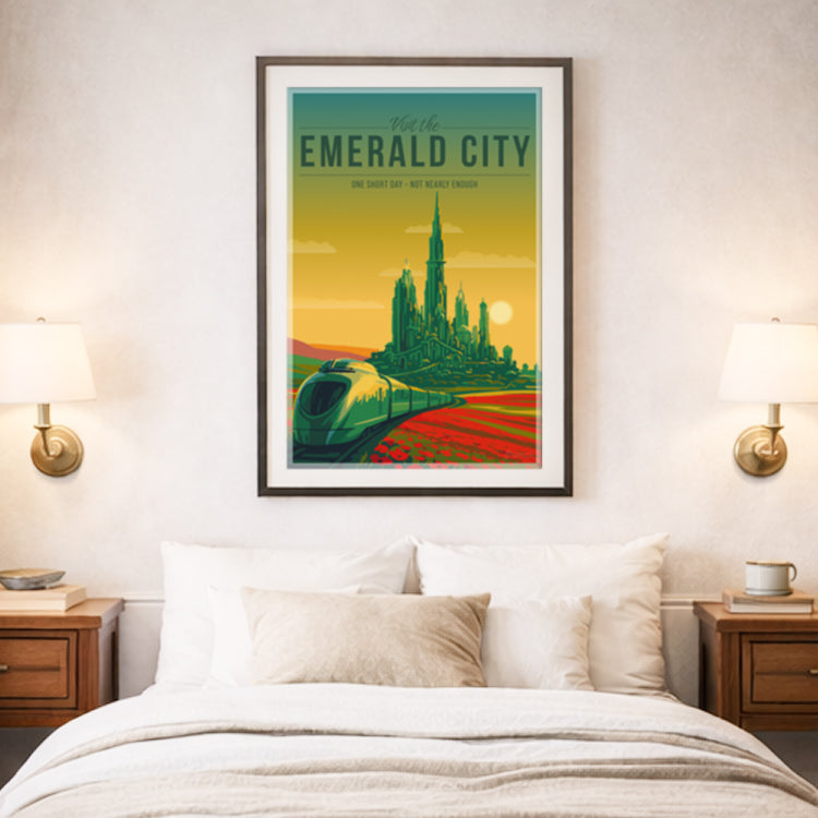Emerald City Travel Poster