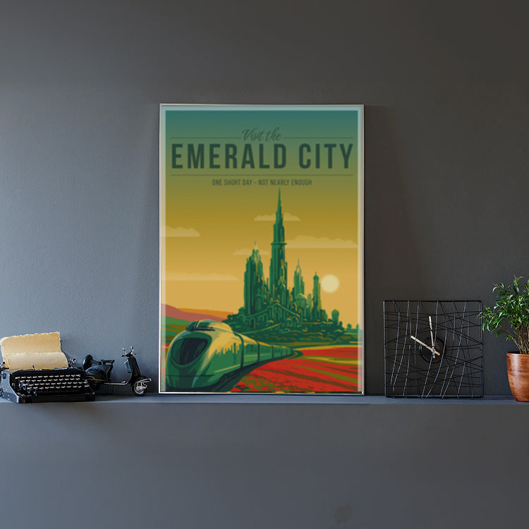 Emerald City Travel Poster