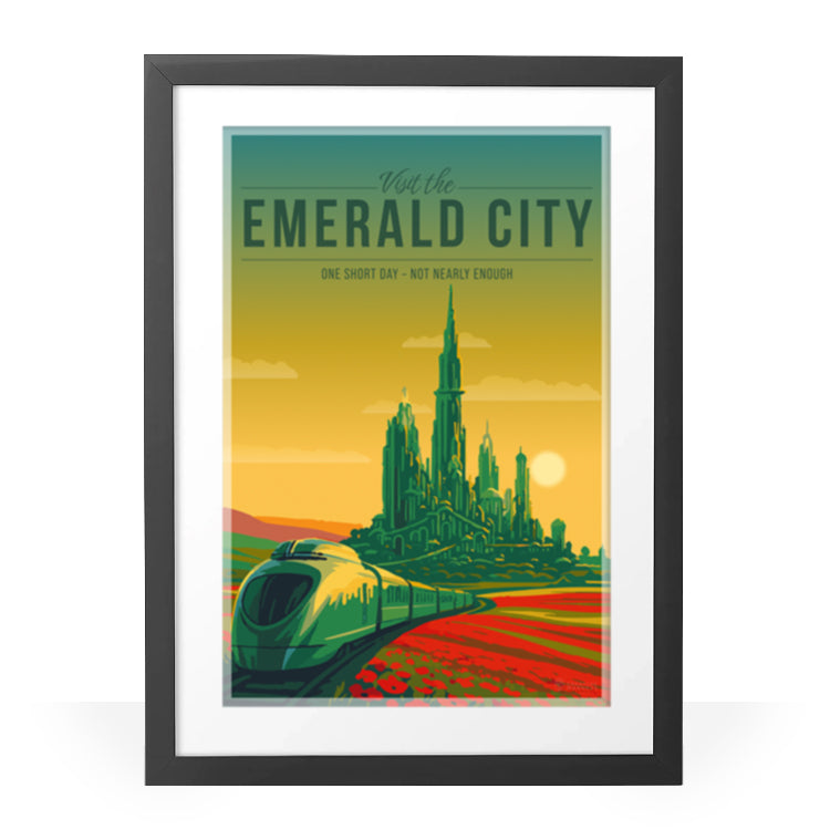 Emerald City Travel Poster