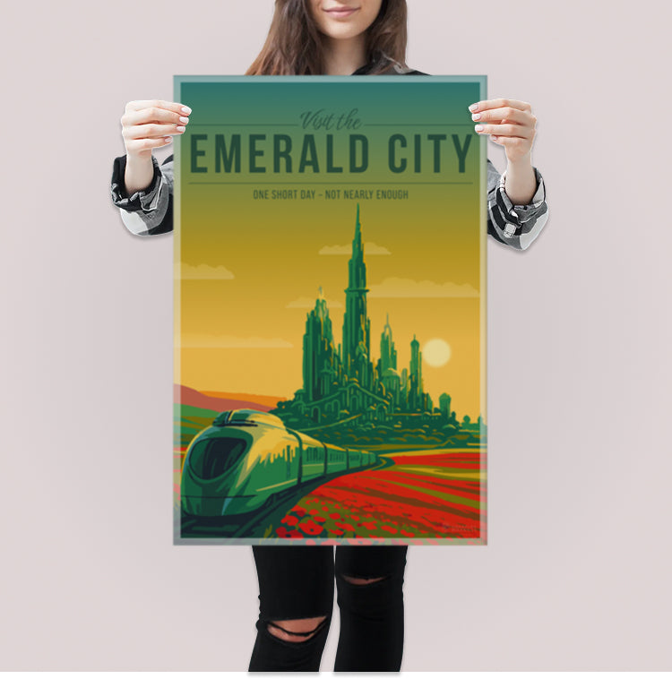 Emerald City Travel Poster