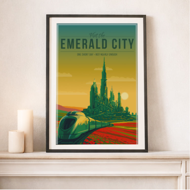 Emerald City Travel Poster