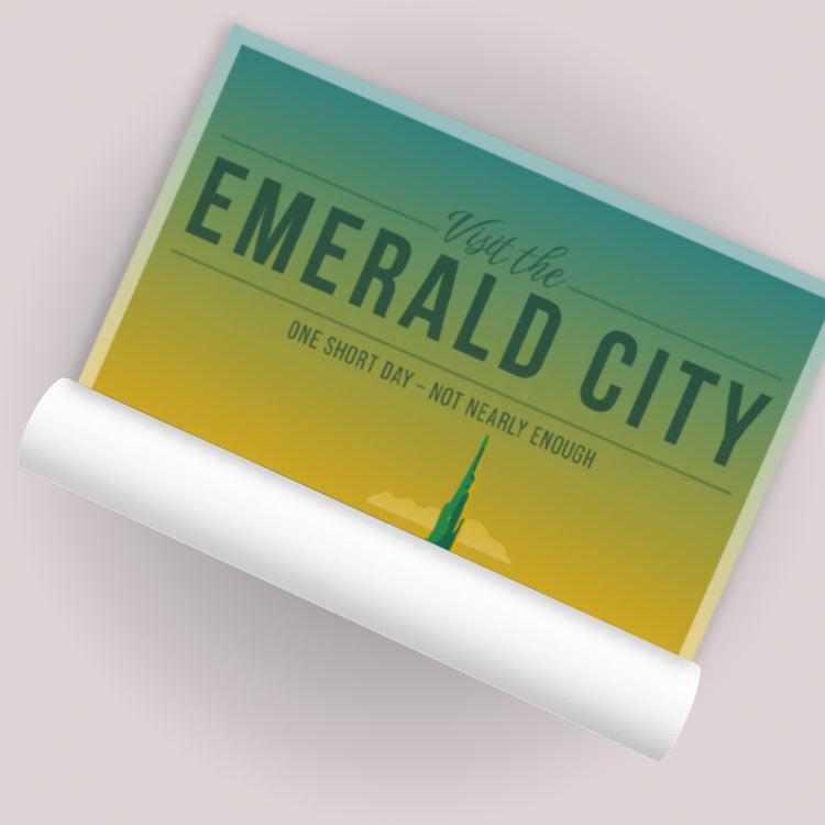 Emerald City Travel Poster