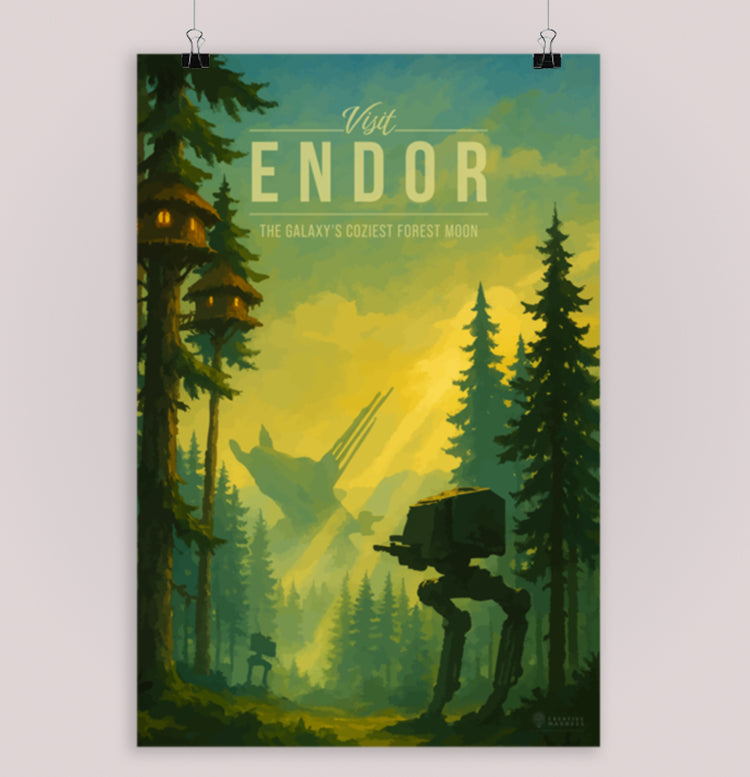 Endor Travel Poster