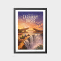 faraway-oasis-gray-bg-framed