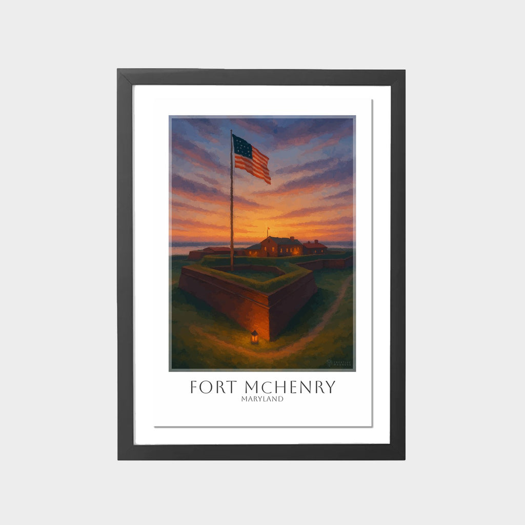 fort-mchenry-gray-bg-framed