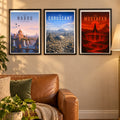 Galactic Prequel Worlds — 3 poster set room mockup