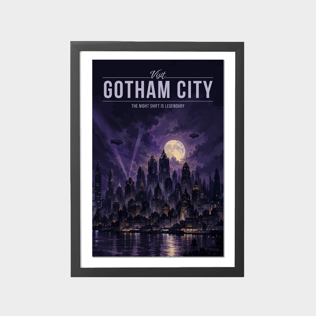gotham-city-gray-bg-framed