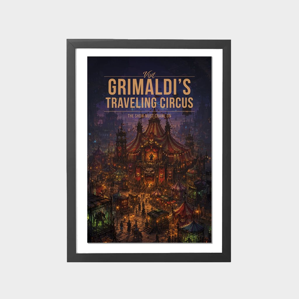 grimaldis-travelling-circus-gray-bg-framed