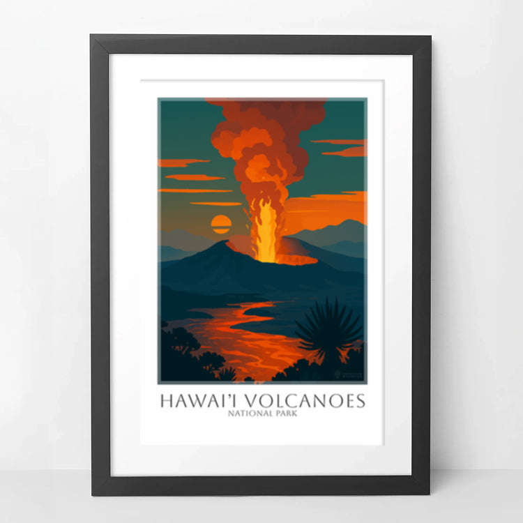 hawaii-volcanoes-framed