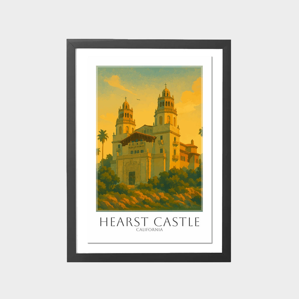 hearst-castle-gray-bg-framed