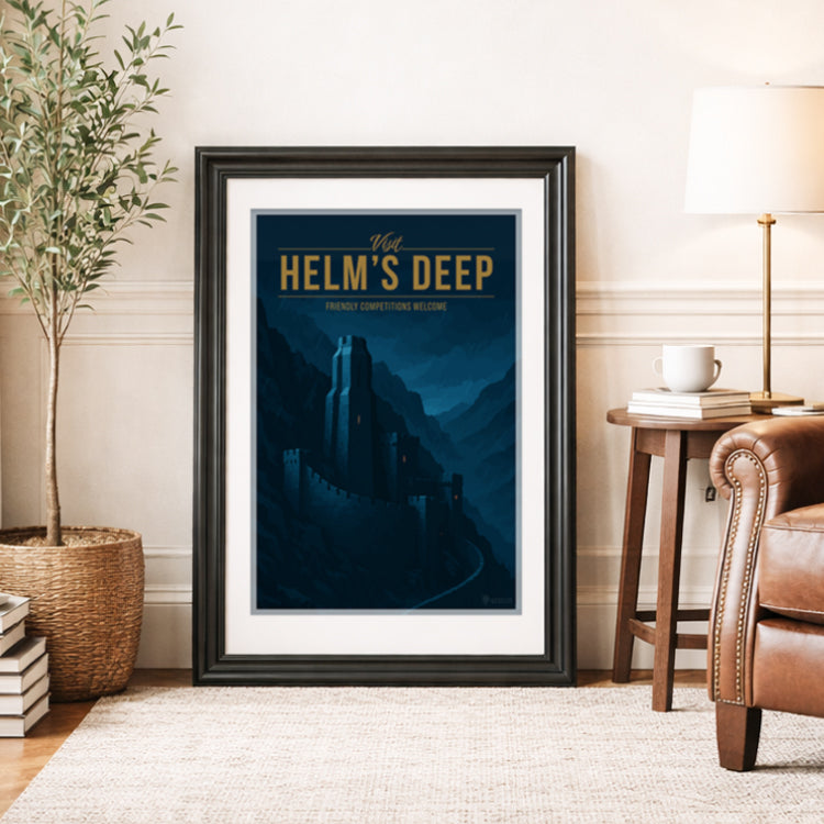 Helm's Deep Travel Poster