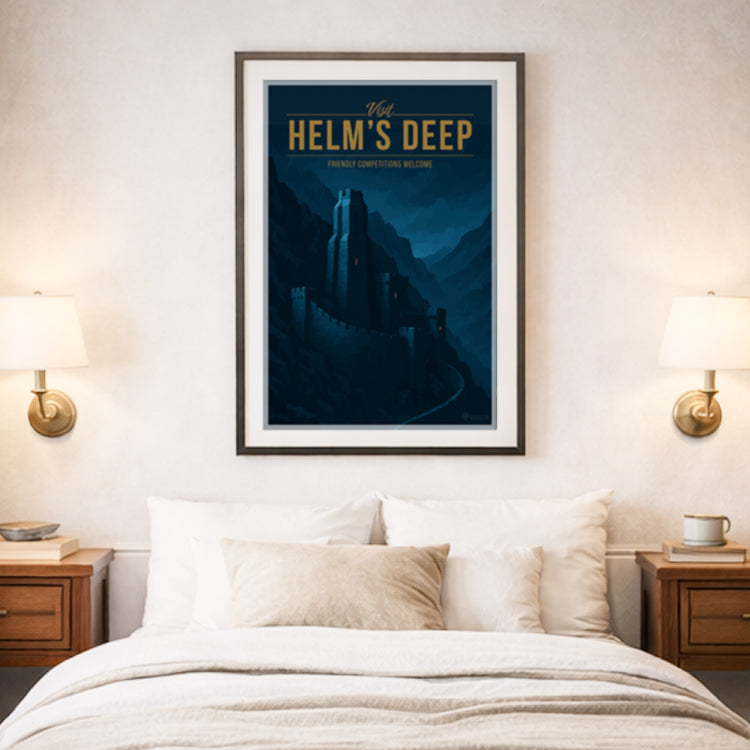 Helm's Deep Travel Poster