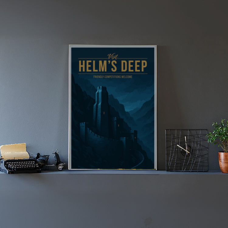 Helm's Deep Travel Poster