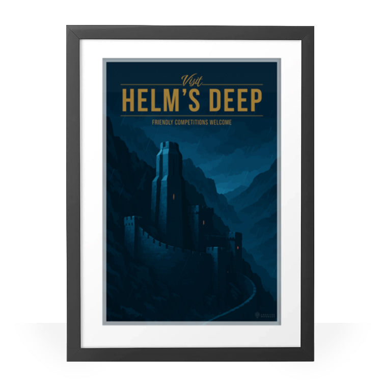 Helm's Deep Travel Poster