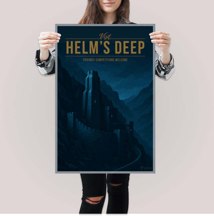 Helm's Deep Travel Poster