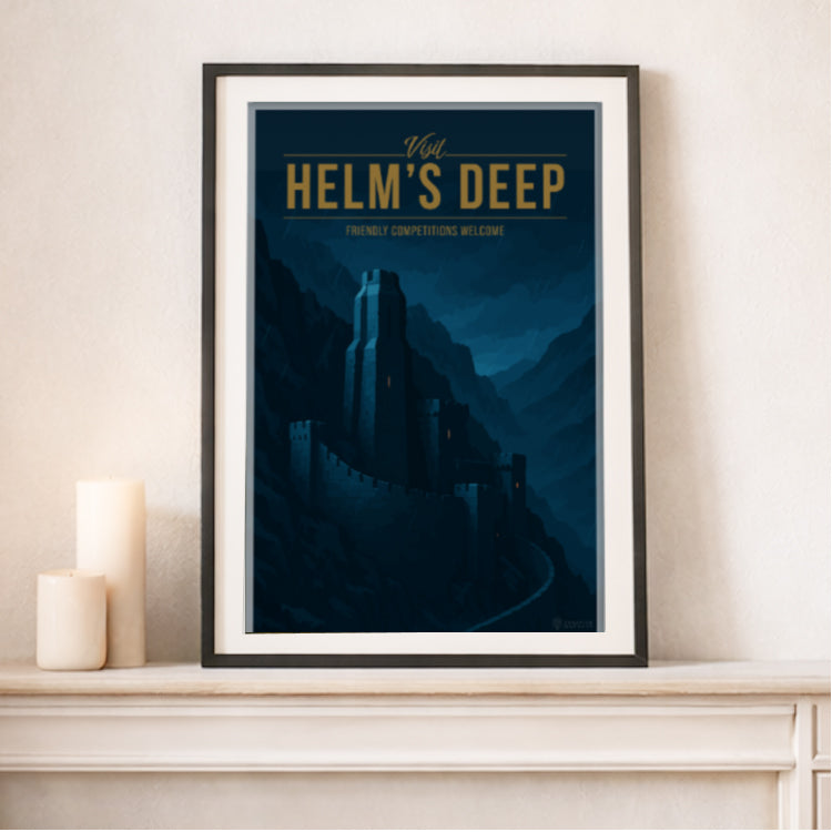 Helm's Deep Travel Poster
