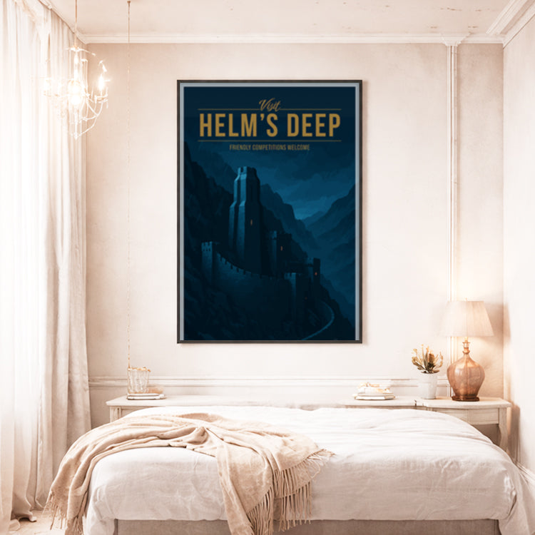 Helm's Deep Travel Poster