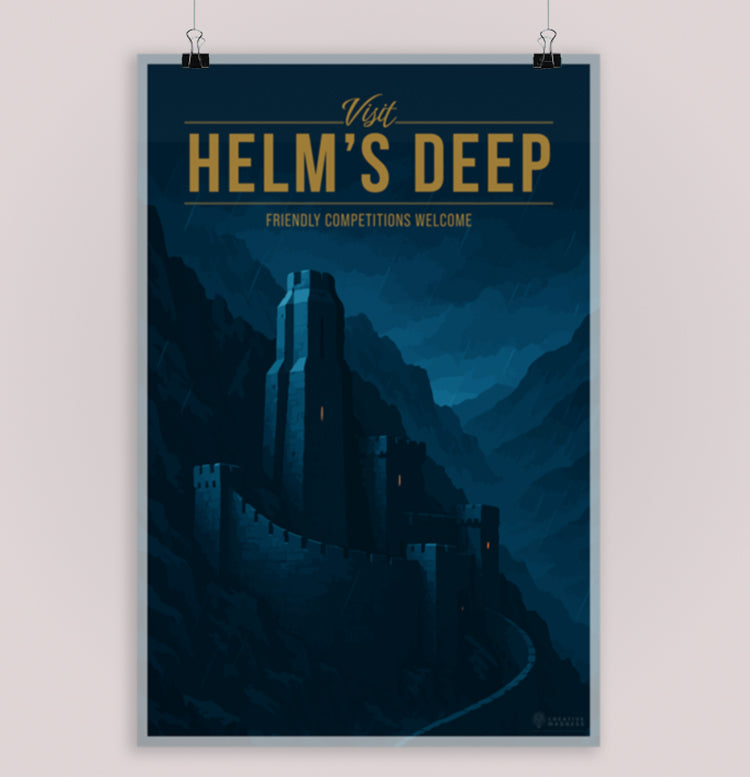 Helm's Deep Travel Poster