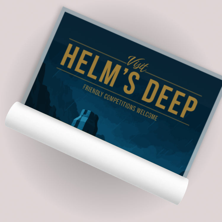 Helm's Deep Travel Poster