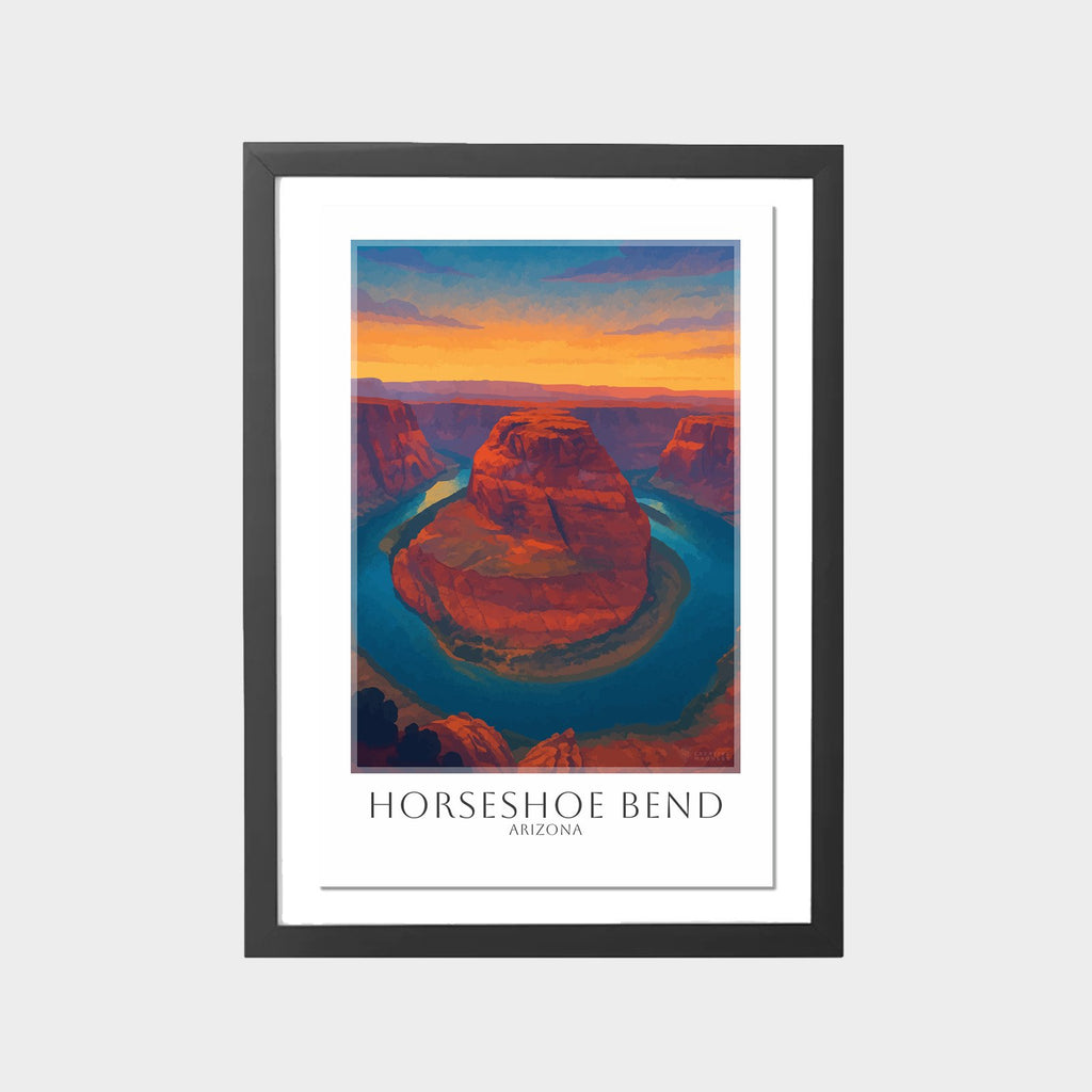 horseshoe-bend-gray-bg-framed