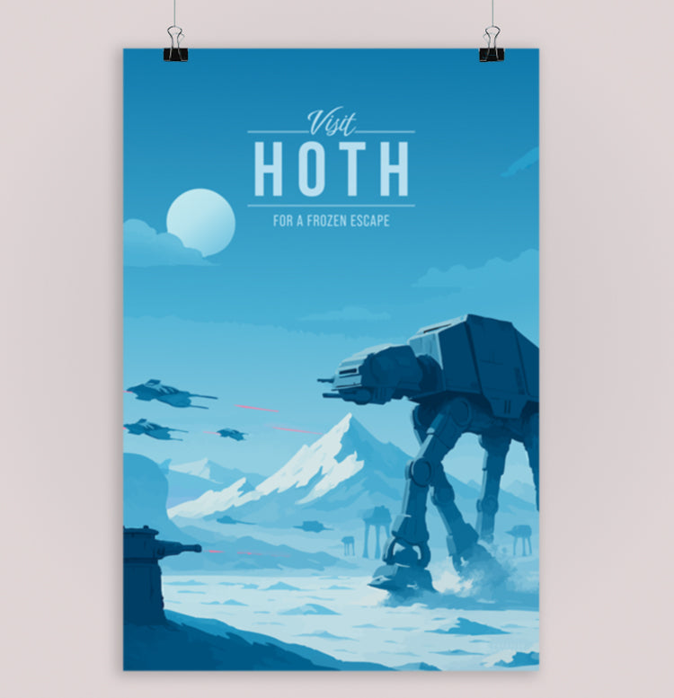 Hoth Travel Poster