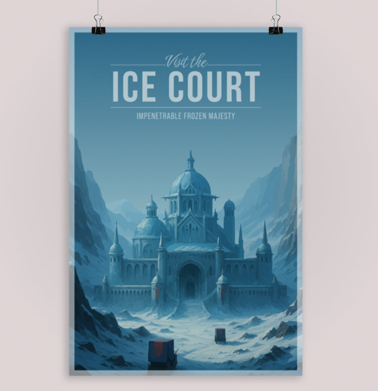 Ice Court Travel Poster