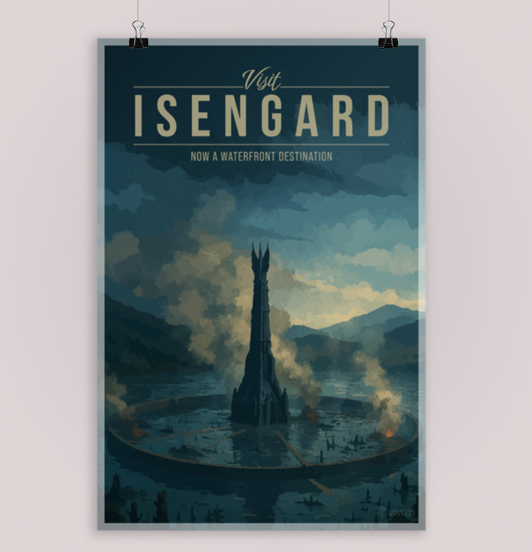 Isengard Travel Poster