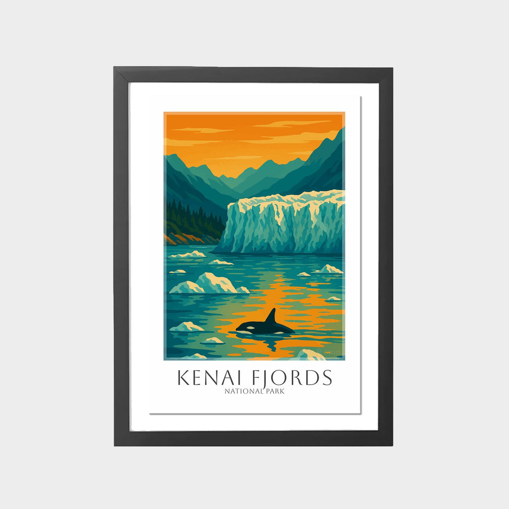 kenai-fjords-gray-bg-framed