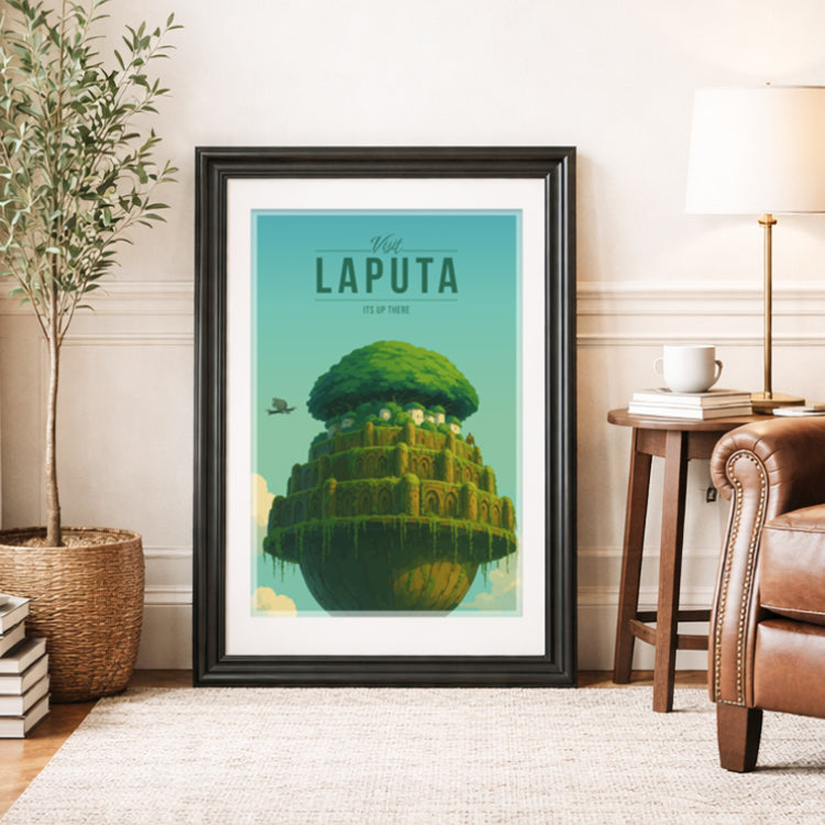 Laputa Travel Poster