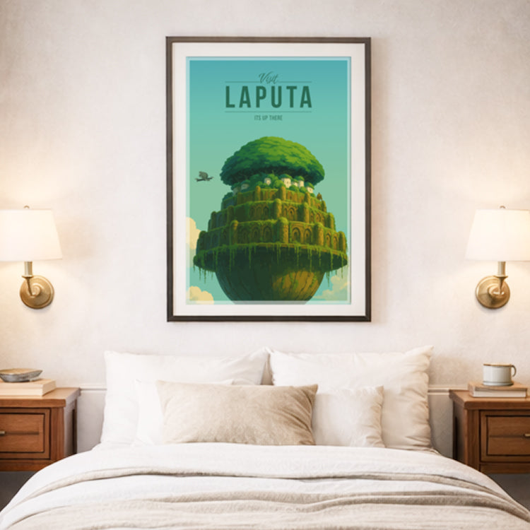 Laputa Travel Poster