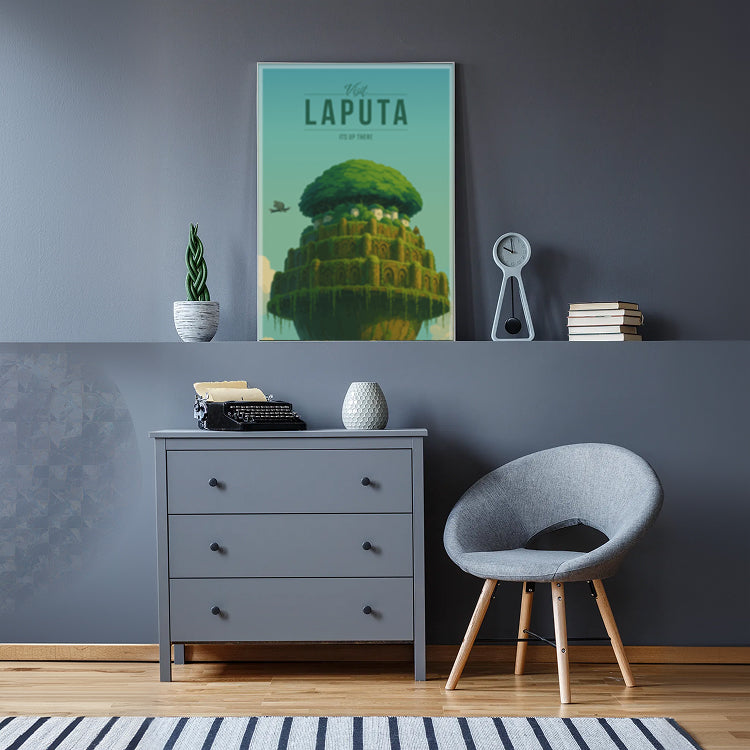 Laputa Travel Poster
