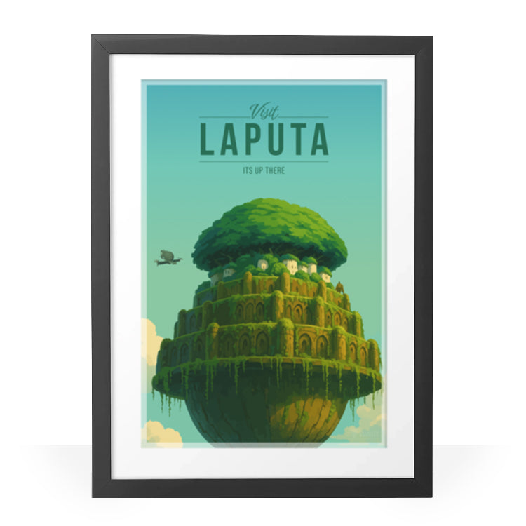 Laputa Travel Poster