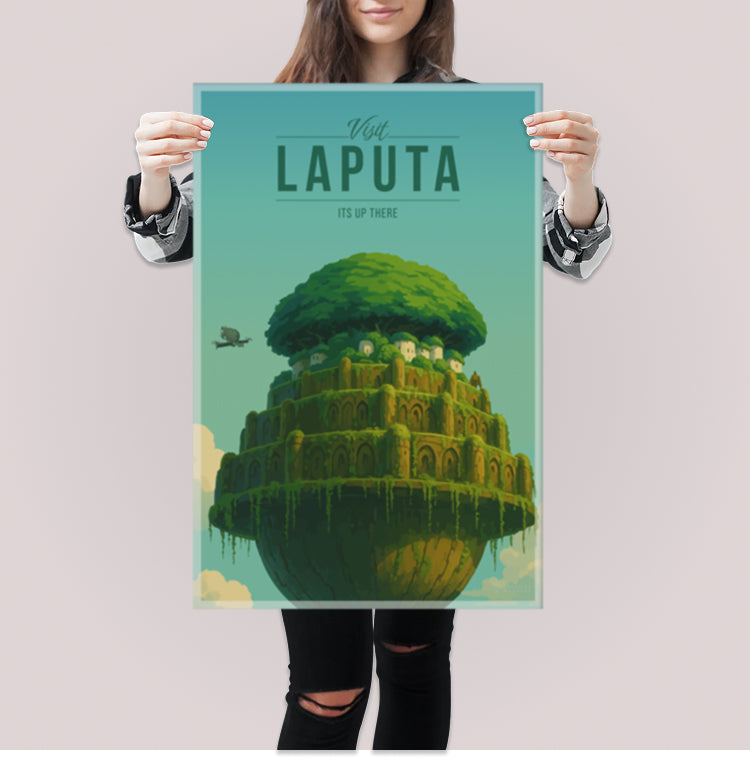 Laputa Travel Poster