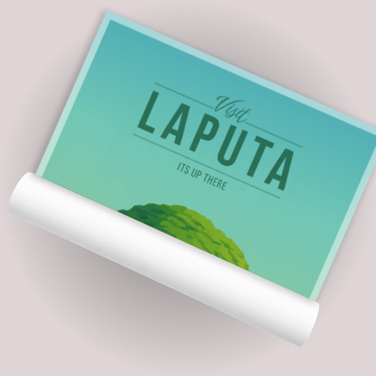 Laputa Travel Poster