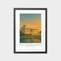 lincoln-memorial-gray-bg-framed