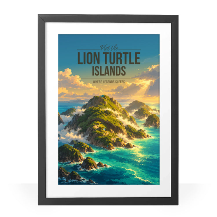 lion-turtle-islands-framed