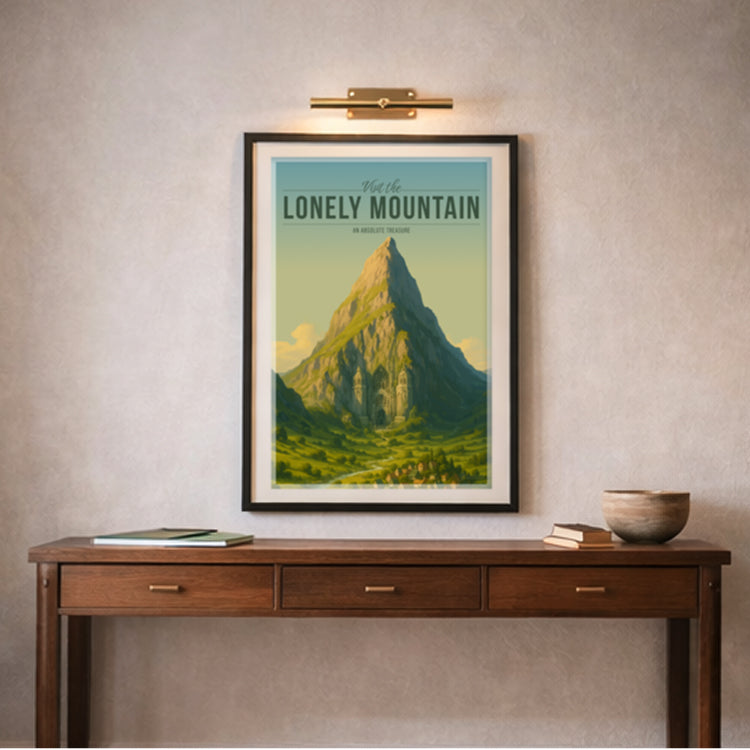 Lonely Mountain Travel Poster