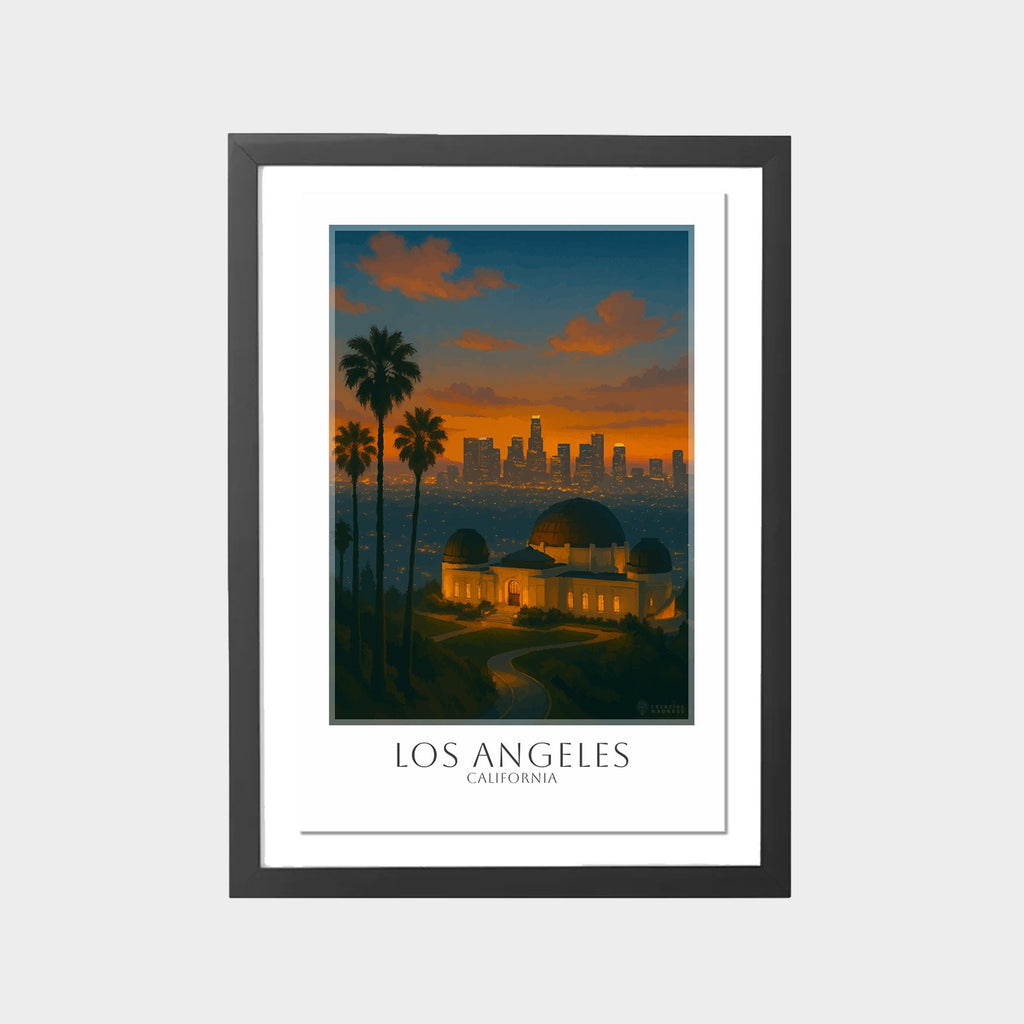 los-angeles-gray-bg-framed
