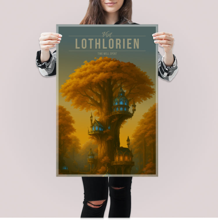 Lothlorien Travel Poster